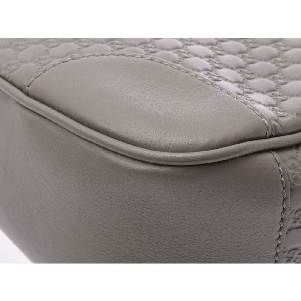 Gucci Bag Shoulder Leather GG ssima Gray - Picture 6 of 11